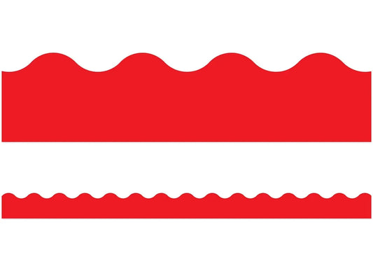 Red Scalloped Border - US 4287