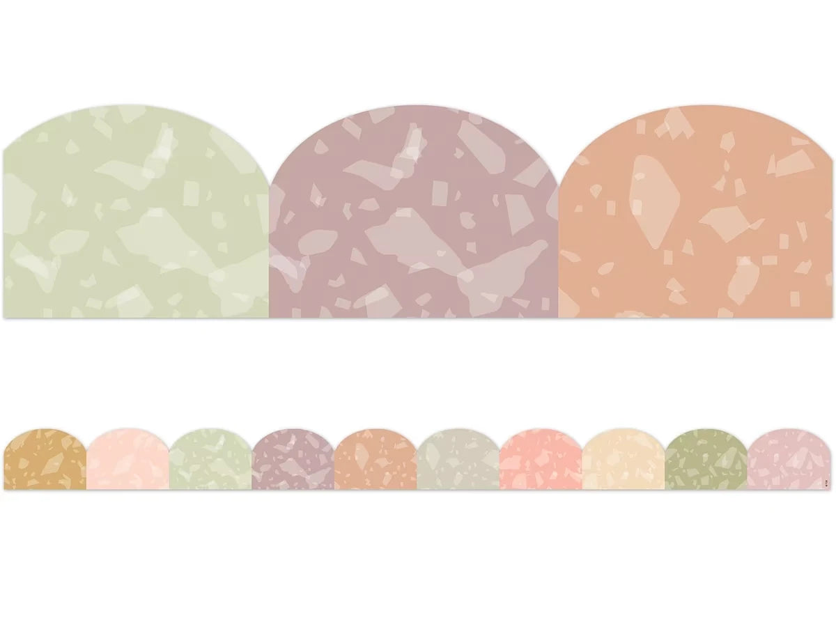 Terrazzo Tones Scalloped Border - US 5618