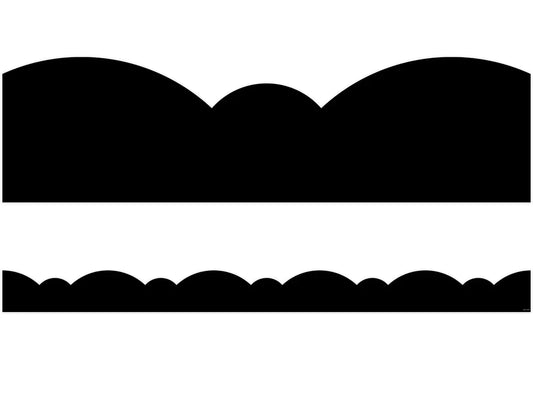 Black Stylish Scalloped Border - US 8590