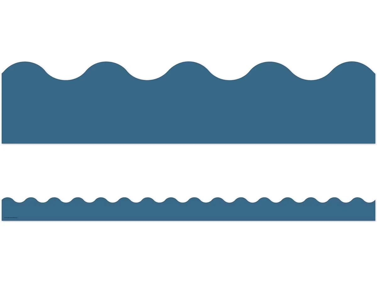 Slate Blue Scalloped Border - US 7948