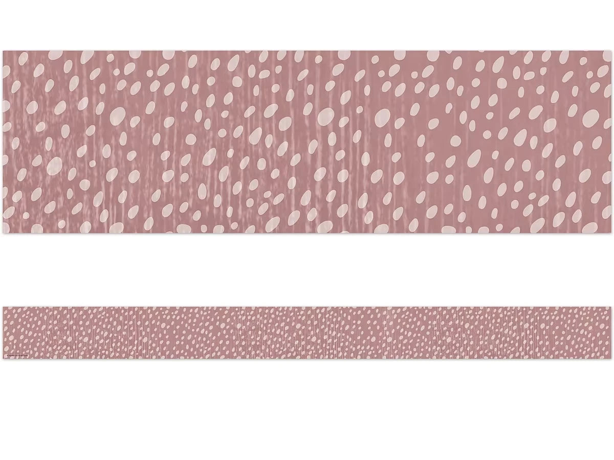 Classroom Cottage Rose Dot Border - US 7694