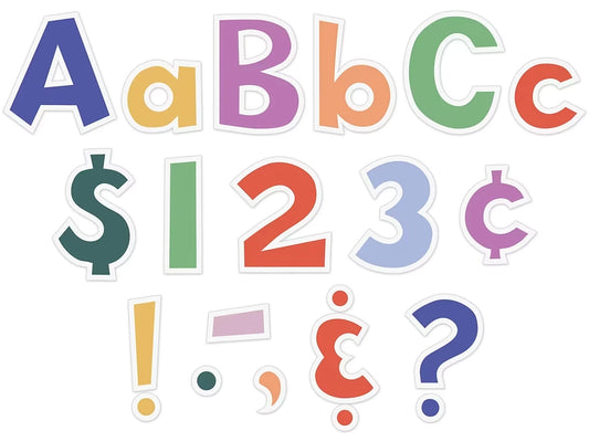 Color Crush 4" Punch-Out Letters - US 1932