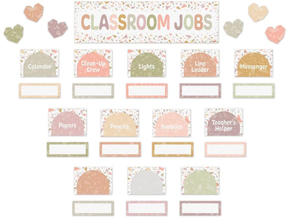 Terrazzo Tones Classroom Jobs Bulletin Board Set - US 9530