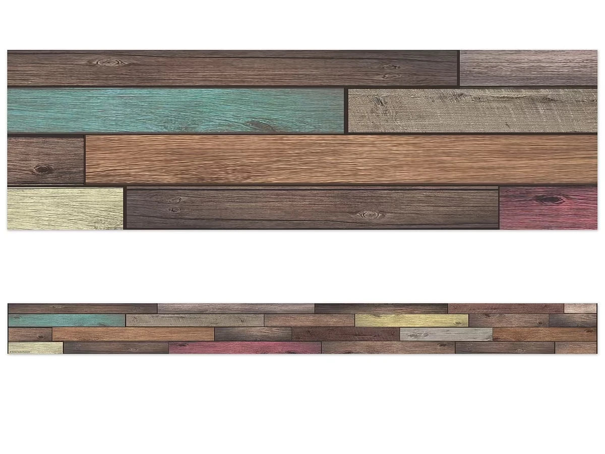 Home Sweet Classroom Reclaimed Wood Border - US 9430