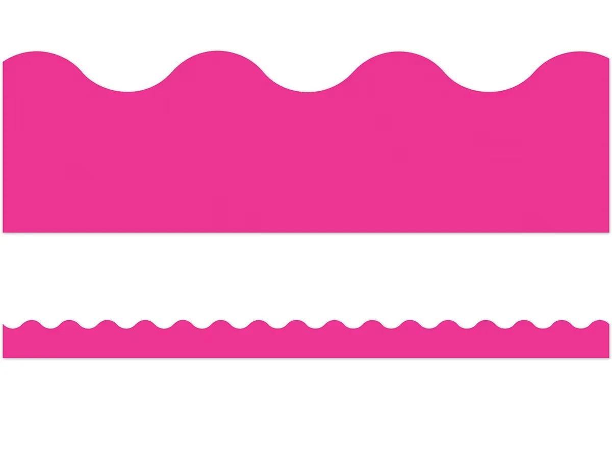 Vivid Pink Scalloped Border - US 7844