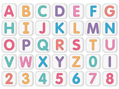 Crafty and Cool 3 1/2" Punch-Out Letters - US 7728