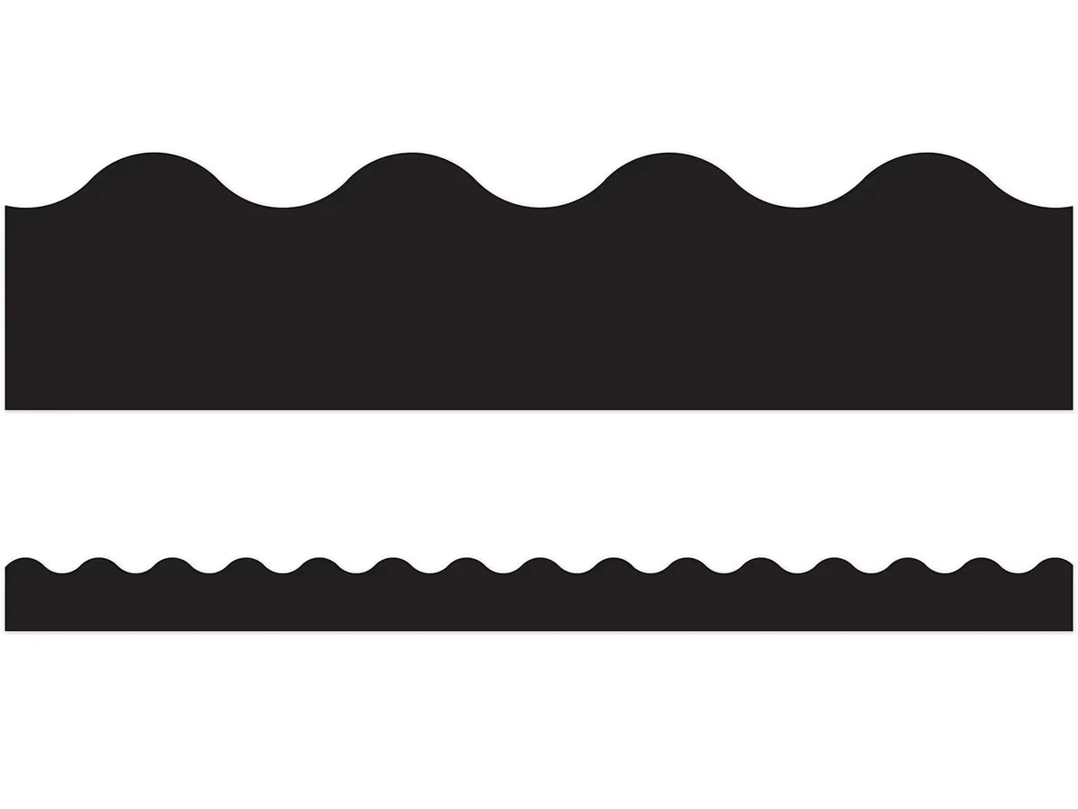 Black Scalloped Border - US 3055