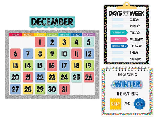 Core Decor Calendar Bulletin Board Set - US 7588