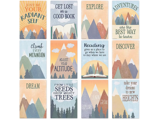 Moving Mountains Motivational Small Poster Pack - US 7963
