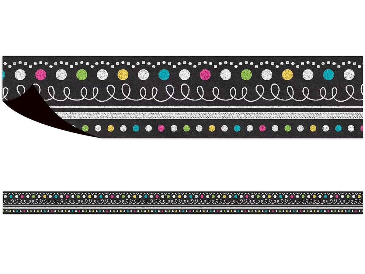 Chalkboard Brights Dot & Loop Magnetic Border - US 9586