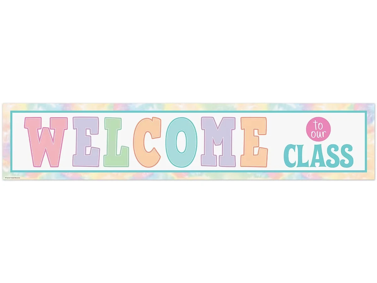 Pastel Pop Welcome Banner - US 3599