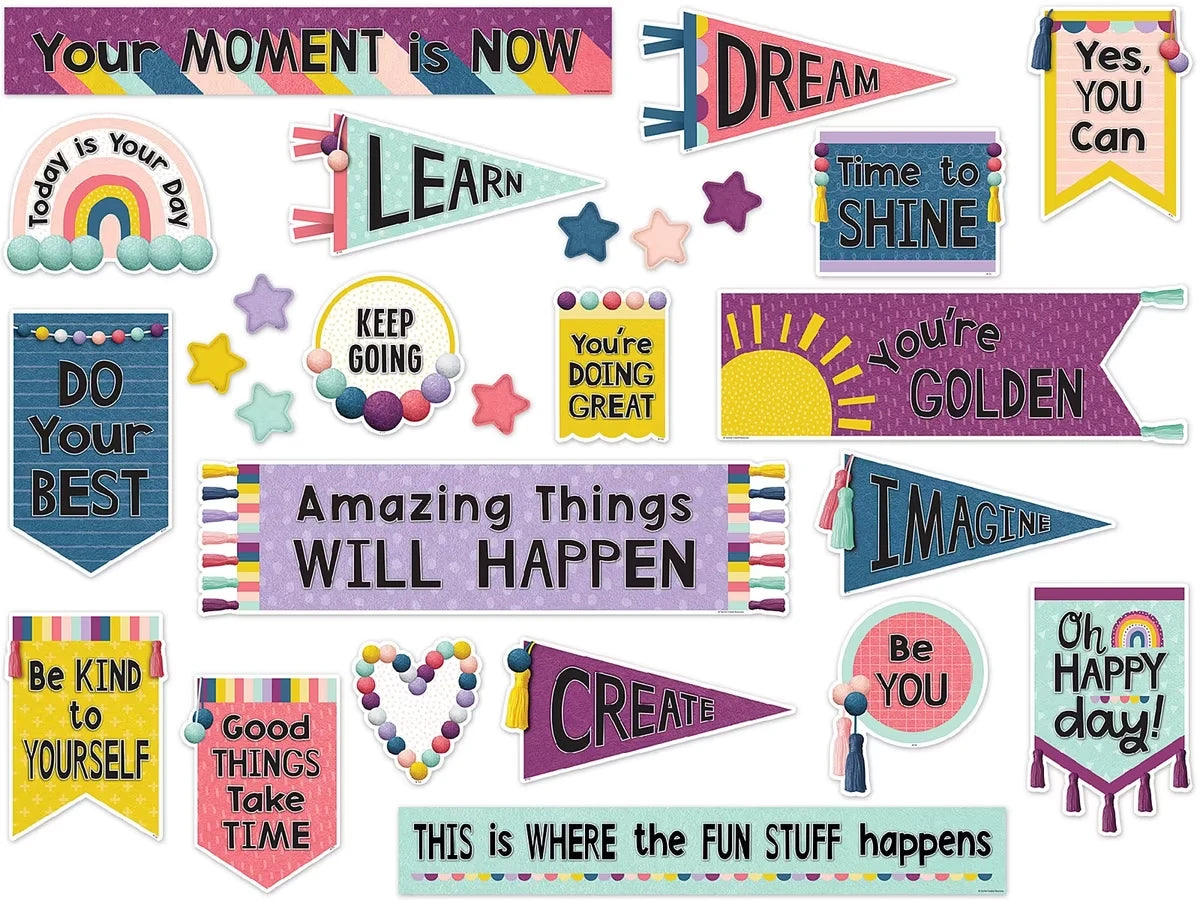 Oh Happy Day! Motivational Bulletin Board Set - US 6504