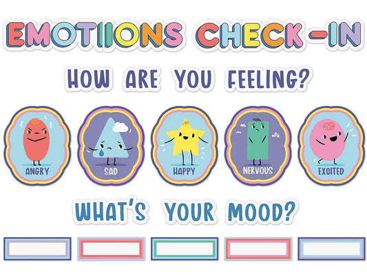 We Stick Together Emotions Check-In Bulletin Board Set - US 7125