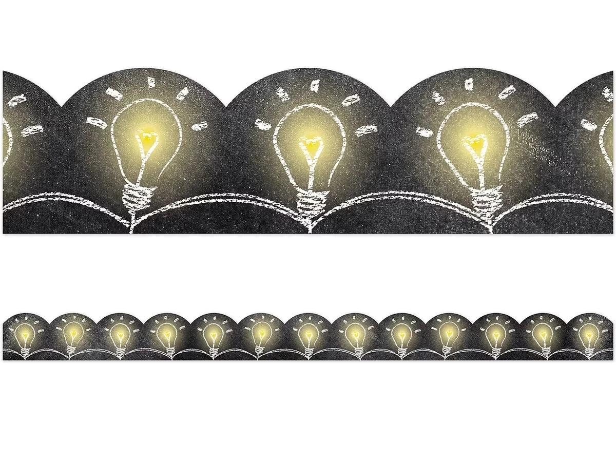 Chalk It Up! Light Bulb Scalloped Border - US 2825