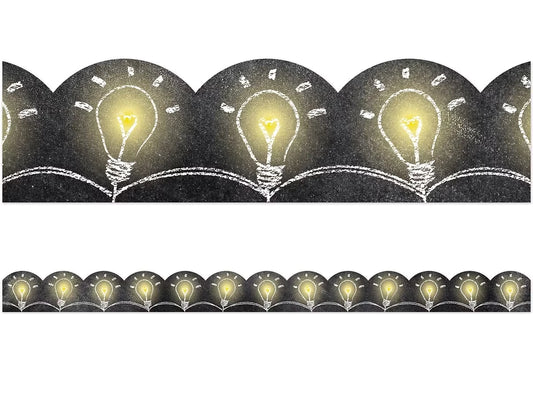 Chalk It Up! Light Bulb Scalloped Border - US 2825
