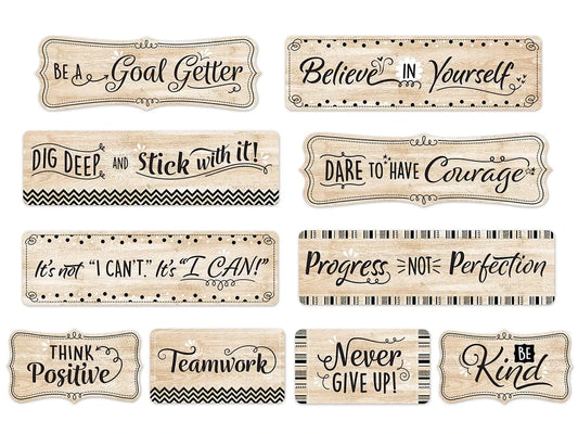 Mindset Matters Wood Bulletin Board Set - US 4588