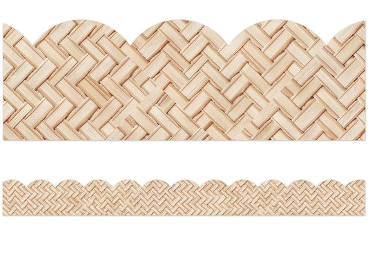 True to You Woven Bamboo Scalloped Border - US 9529