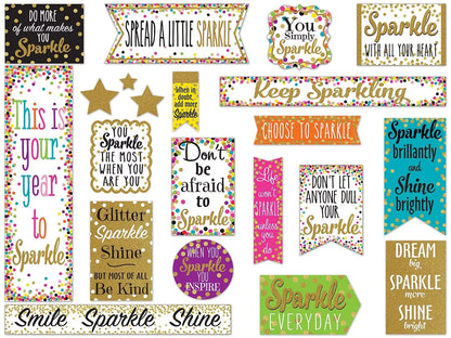 Confetti Sparkle & Shine Bulletin Board Set - US 8633