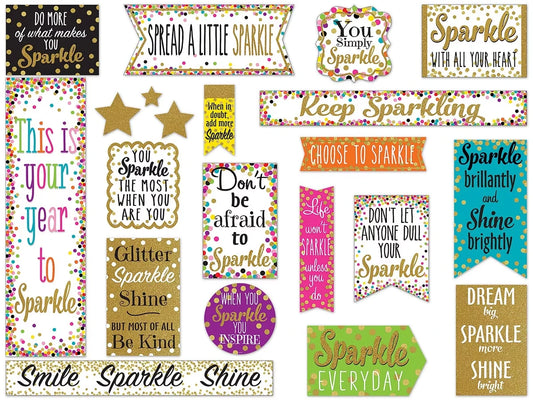 Confetti Sparkle & Shine Bulletin Board Set - US 8633