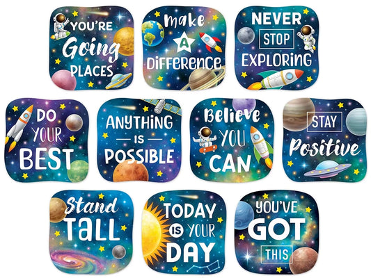 Outer Space Crew Positive Sayings Accents - US 4409