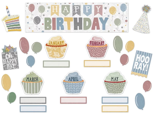 Classroom Cottage Birthday Bulletin Board Set - US 4478