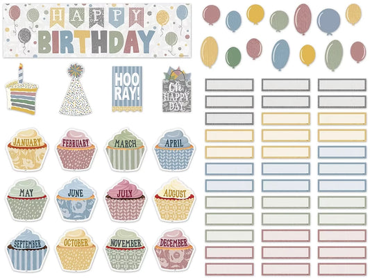 Classroom Cottage Birthday Bulletin Board Set - US 4478