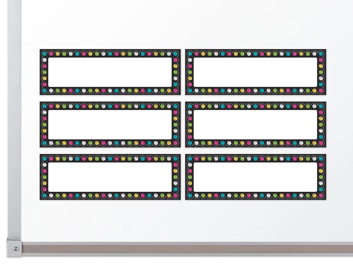 Chalkboard Brights Magnetic Write & Wipe Accents - US 3777