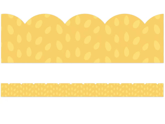 Grow Together Yellow Dot Scalloped Border - US 6588