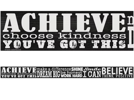 Modern Farmhouse Positive Sayings Border - US 4273