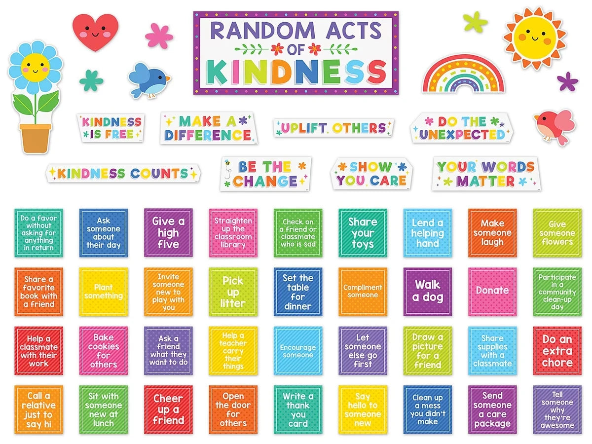 Colorful Kindness Bulletin Board Set - US 8852
