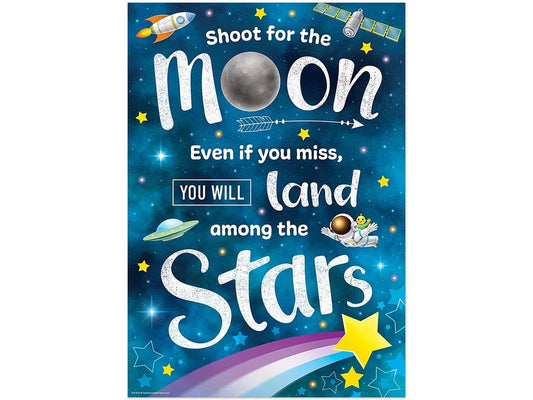 Outer Space Crew Shoot for the Moon Poster - US 8374