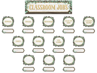 Eucalyptus Classroom Jobs Bulletin Board Set - US 3022