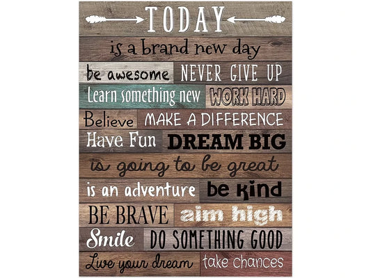 Home Sweet Classroom Today Is a New Day Poster - US 5392