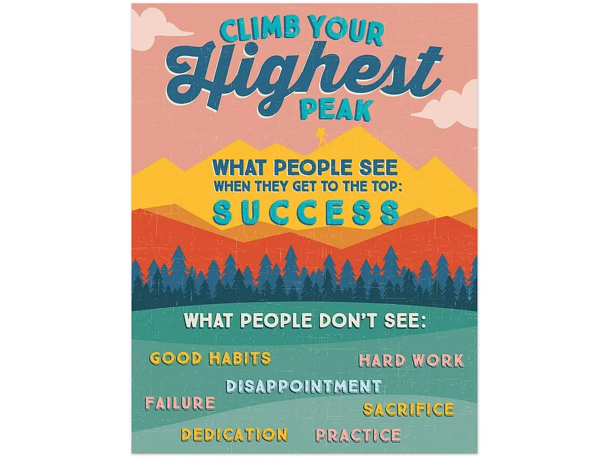 Adventurer Climb Your Highest Peak Poster - US 1462