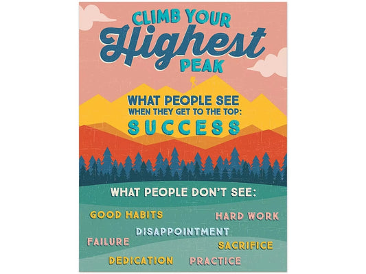 Adventurer Climb Your Highest Peak Poster - US 1462