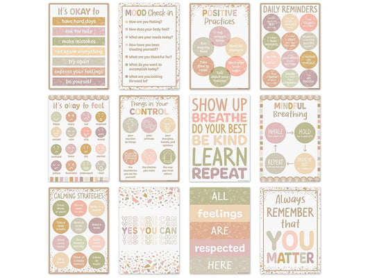 Terrazzo Tones Motivational Small Poster Pack - US 5155
