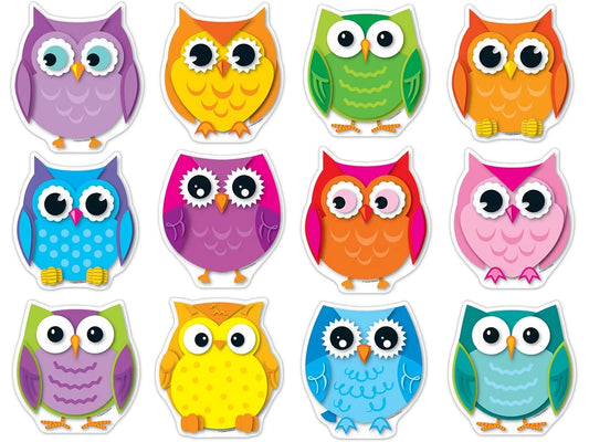 Colorful Owl Accents - US 3265
