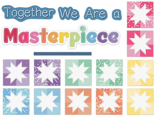 Crafty and Cool Together We Are a Masterpiece Bulletin Board Set - US 9009