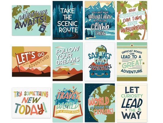 Let’s Explore Motivational Mini Poster Pack - US 4497