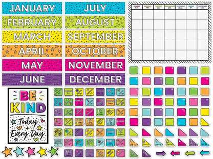 Kind Vibes Calendar Bulletin Board Set - US 3826
