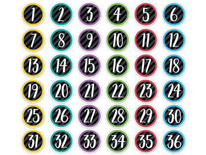 Bold & Bright Calendar Mini Accents - US 8057