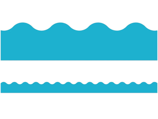 Sky Blue Scalloped Border - US 1007