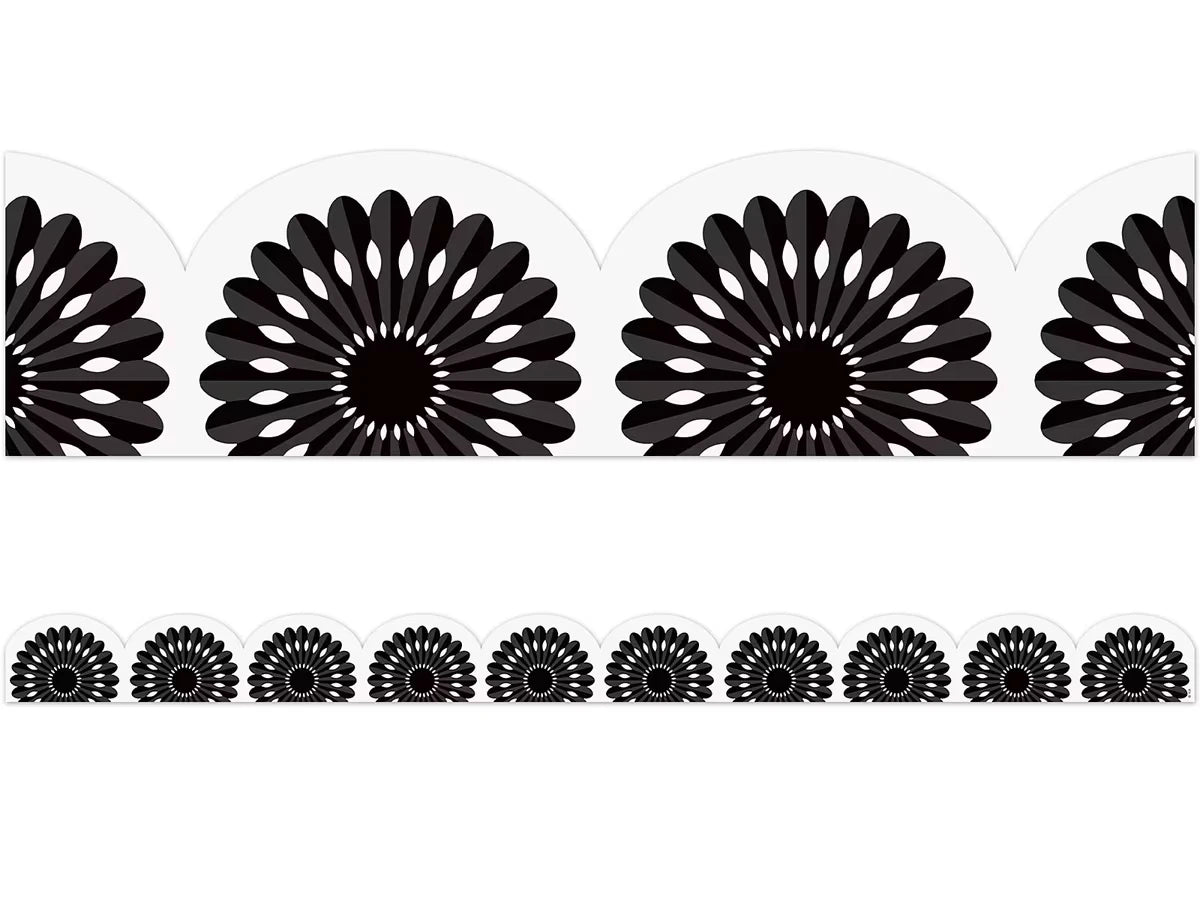 Black-And-White Fiesta Scalloped Border - US 6922