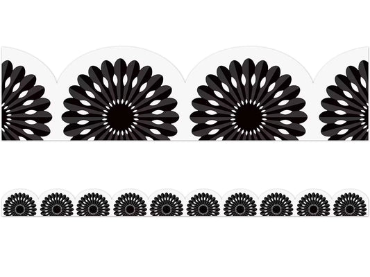 Black-And-White Fiesta Scalloped Border - US 6922