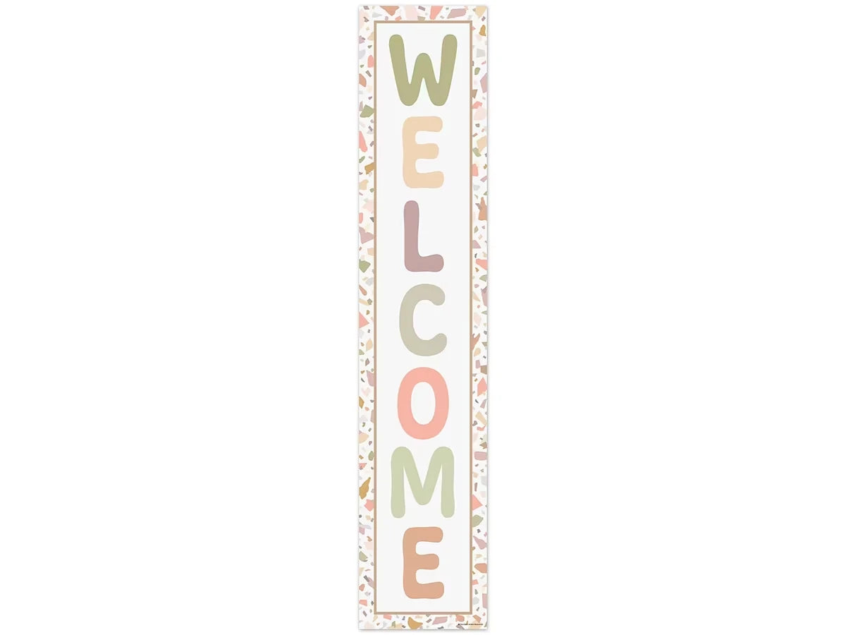 Terrazzo Tones Welcome Banner - US 7707