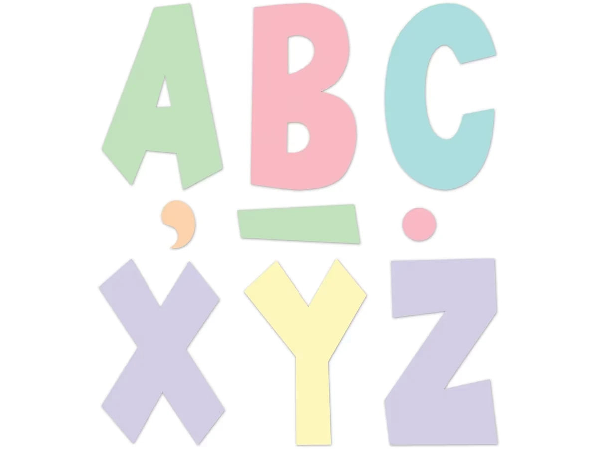 Pastel Pop 7" Punch-Out Letters - US 3988