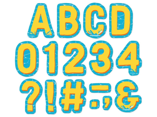 Seas the Day 3 1/2" Punch-Out Letters - US 4198