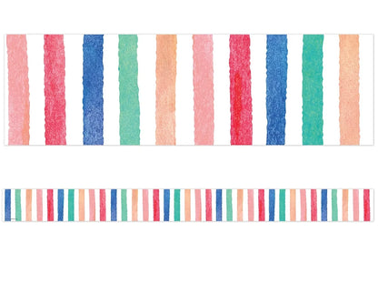 Watercolor Striped Border - US 2281