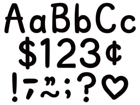 Classic Black 4" Punch-Out Letters - US 4330