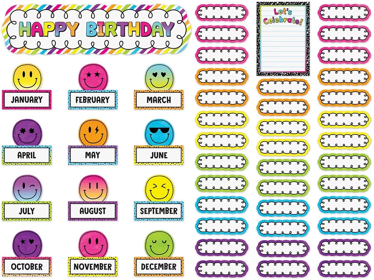 Brights 4Ever Birthday Bulletin Board Set - US 7354